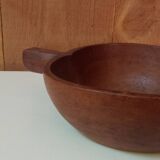 Teak apple bowl