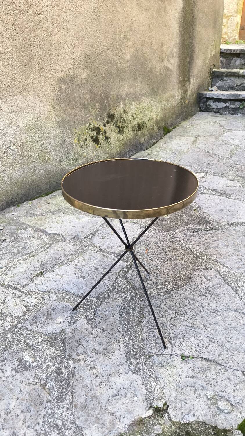 Tripod side table by Mechanical Mirror Works Inc 1950