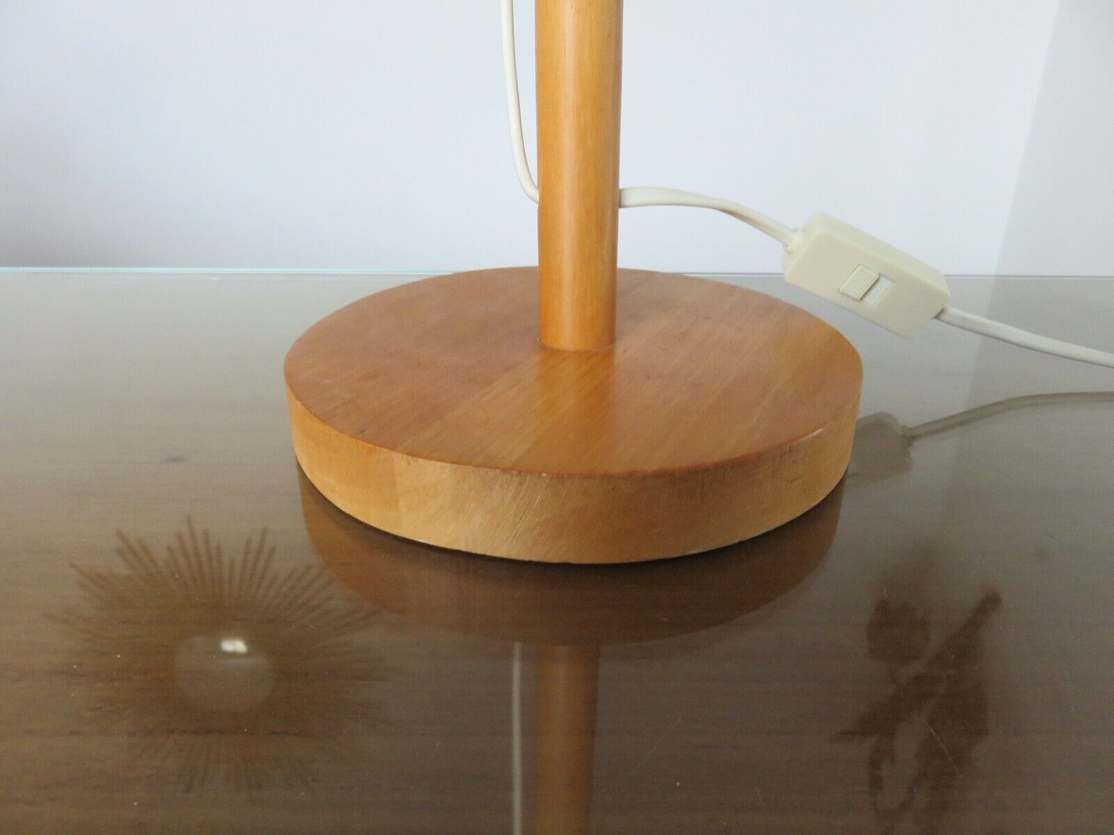Scandinavian wooden lamp Denmark 1980