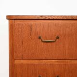 Commode scandinave en teck avec pieds noirs