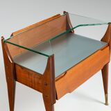 Pair of nightstands in teak La Permanente Mobili Cantù Italy 1950