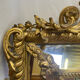 Miroir Napoléon III doré à parecloses, 122x92 cm