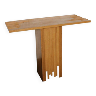 Modernist wooden console table, Italy