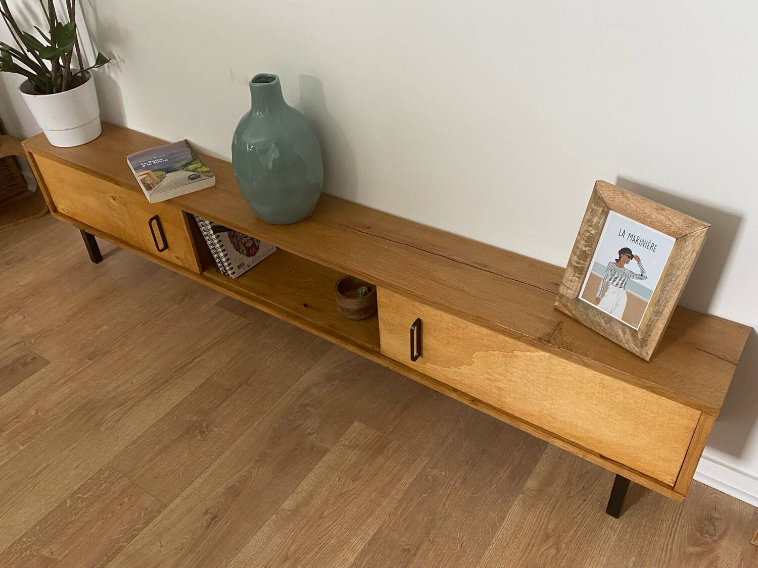 Light oak solid wood sideboard
