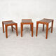 Tables in teak, Denmark 1960
