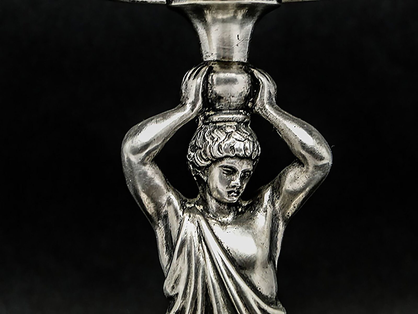 Plat à fruits en argent austro-hongrois du 19ème siècle