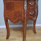 Commode en marqueterie et marbre vert