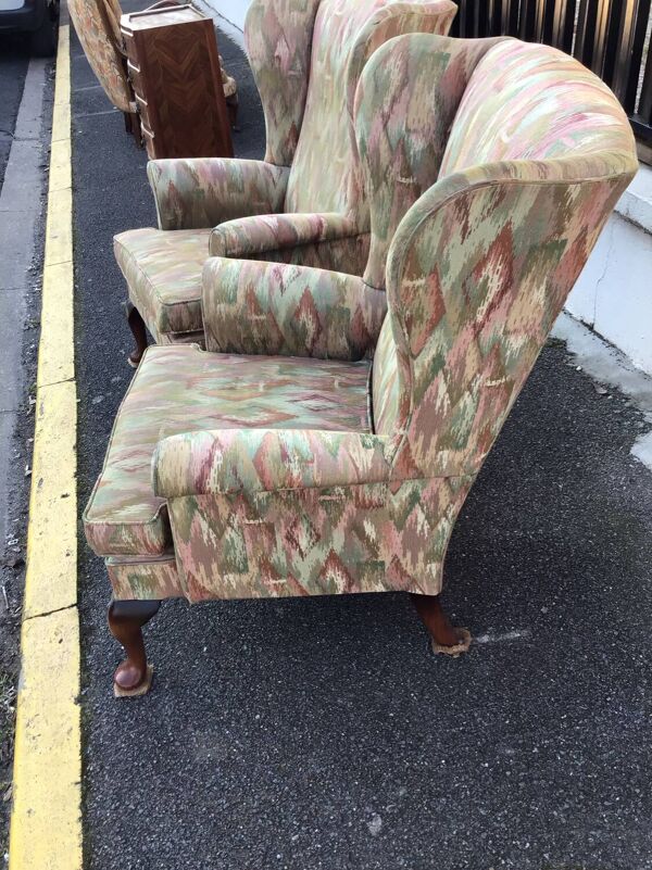 Ancien paire de fauteuil parker knoll en tissu