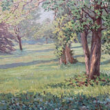 HST painting "Sunny Glade" Impressionism Hélène Foucault (1886-1959)