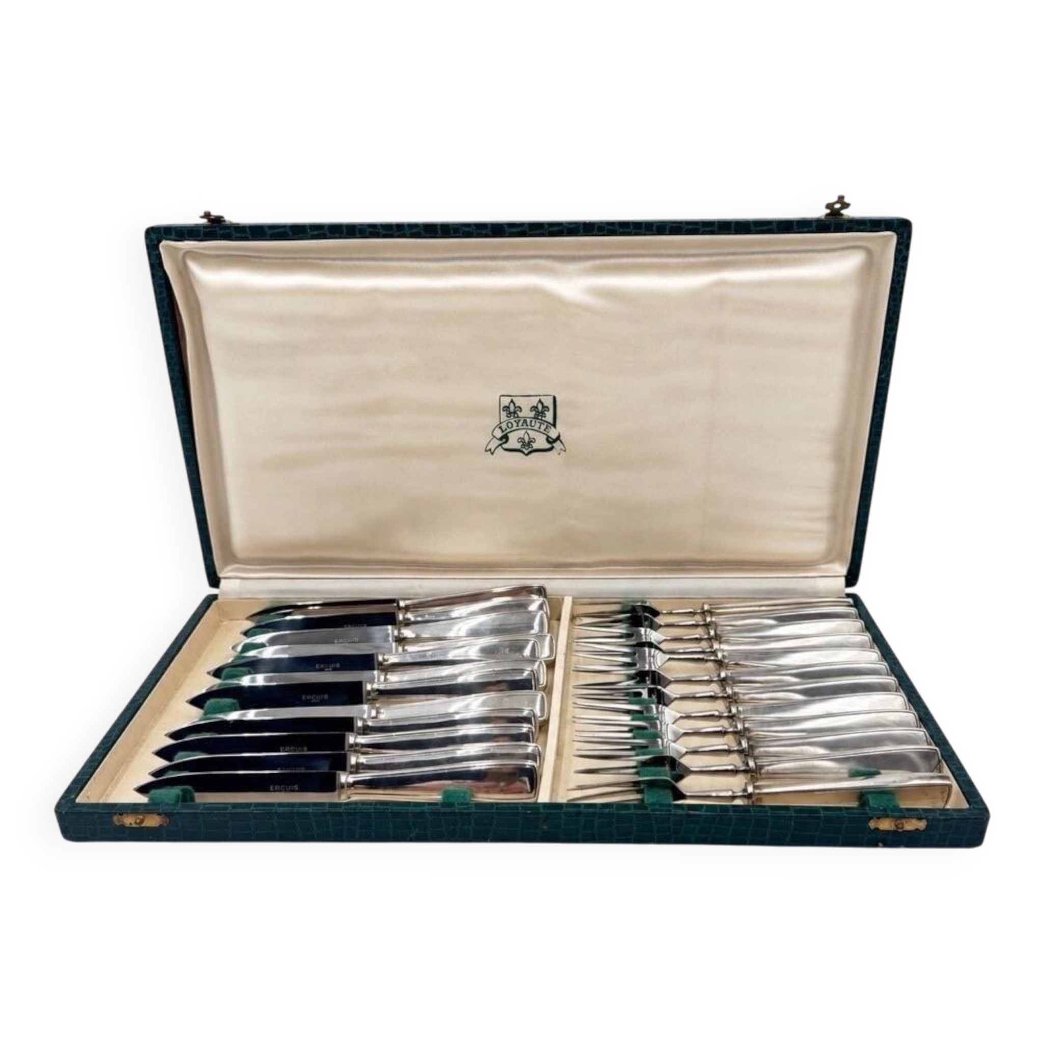 Dessert set Ercuis from the 1950s