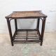 Side table in rattan and caning