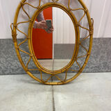 Rattan mirror