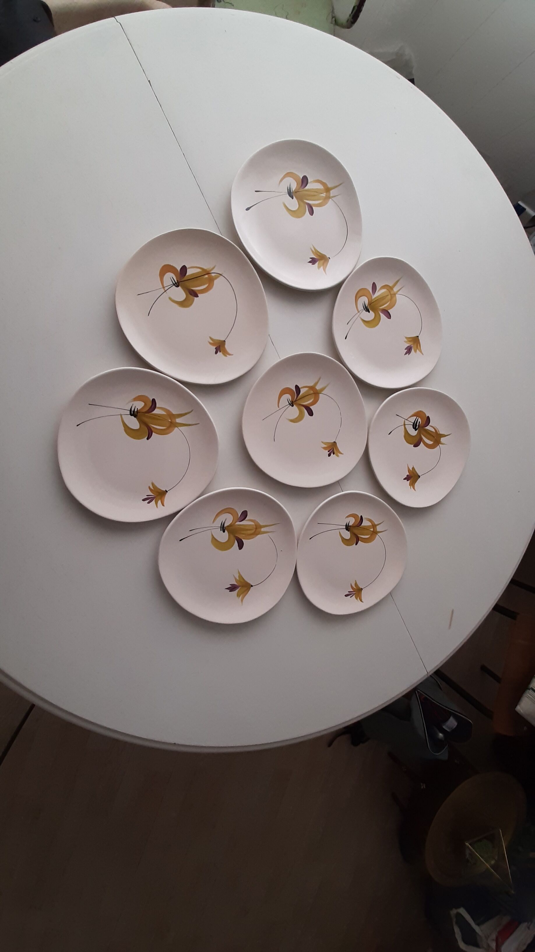 Lot dessert plates MBFA Pornic