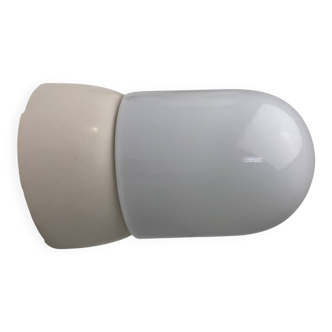 Old small vintage opaline wall light