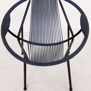 Fauteuil extérieur en fil du milieu du siècle