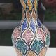 Moroccan ceramic vase from Safi - Traditional polychrome decoration