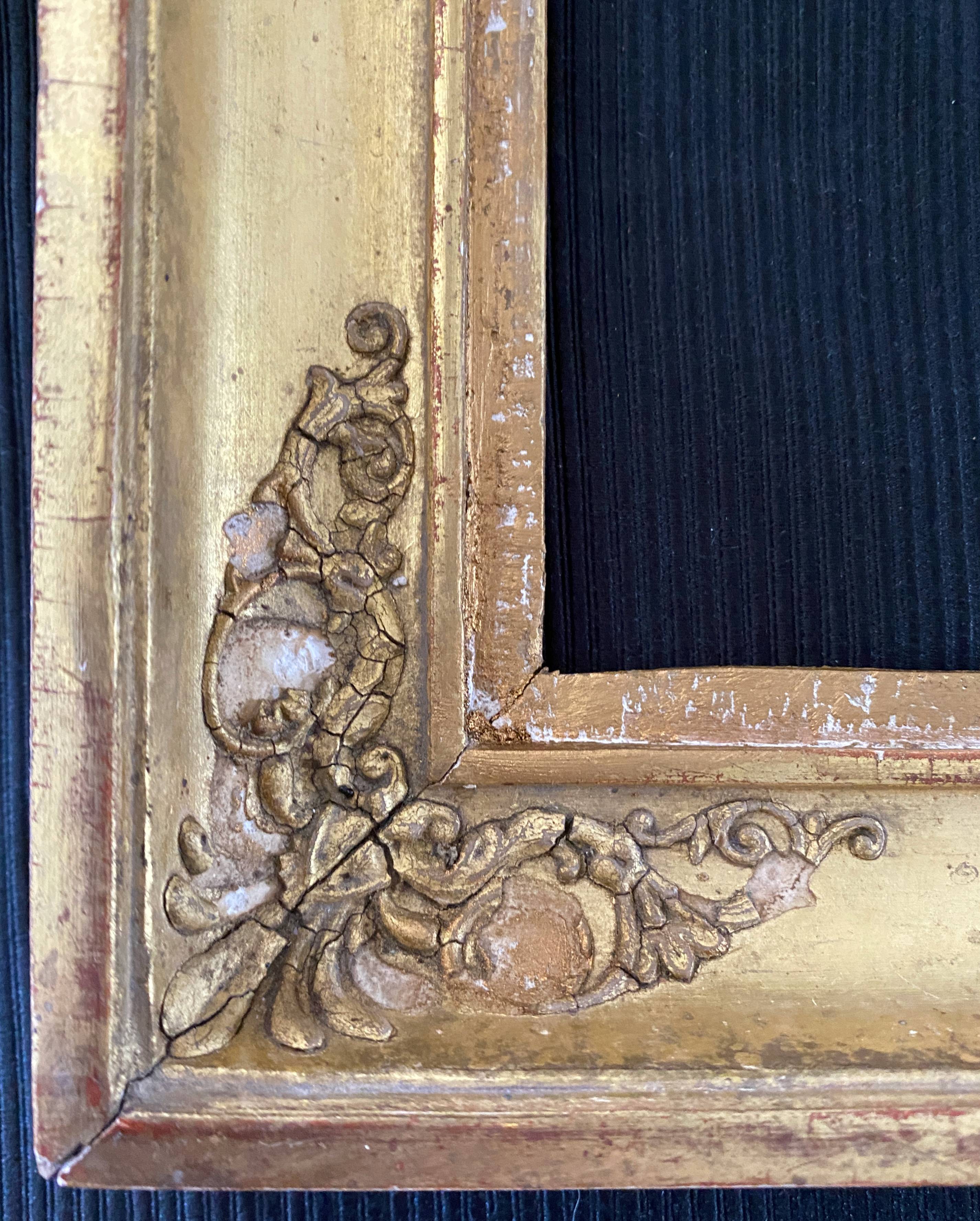 Cadre à palmettes d'époque Empire Restauration