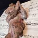Chérubin ou putto en bois sculpté