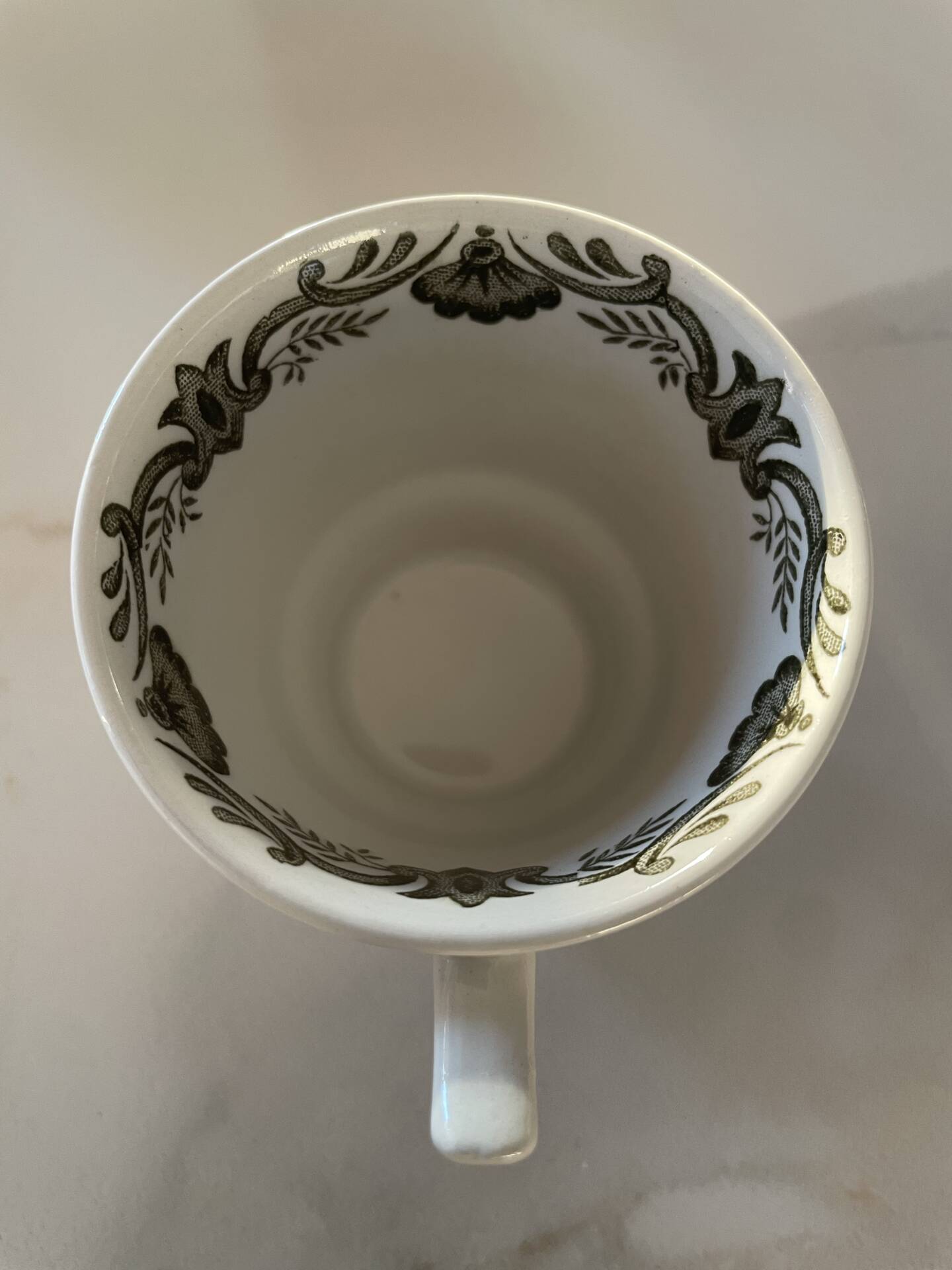 Windsor tea service Ridgway Staffordshire English earthenware, 6 cups