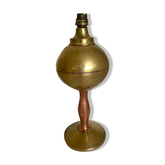 Lampe vintage cuivre et laiton