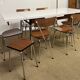 Ensemble table et chaises en formica Tublac 1970