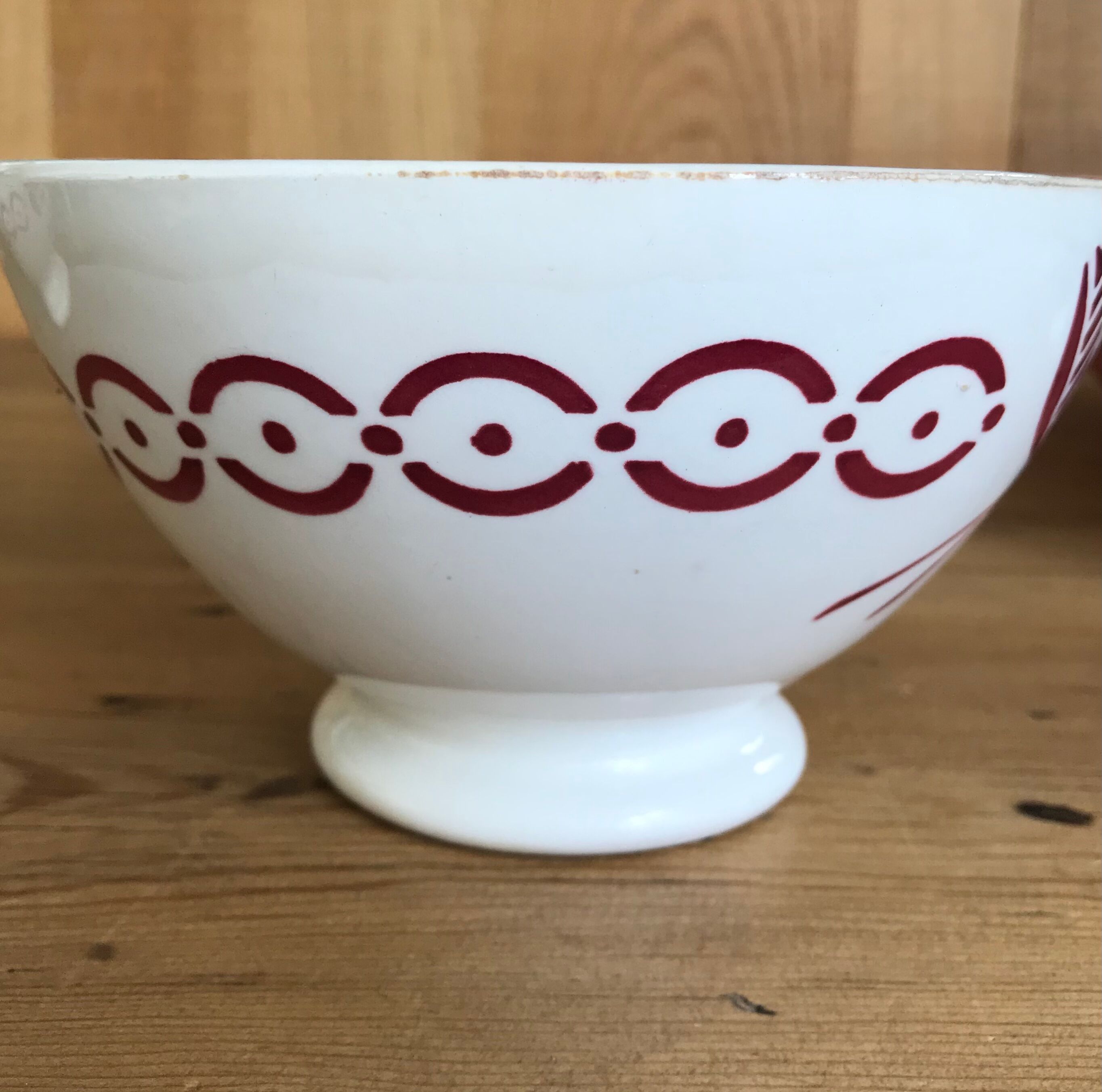 Old XXL bowl , said chabrot bowl , Sarreguemines Digoin