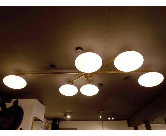 Hanging lamp in the style of the Italian creations of the 50s