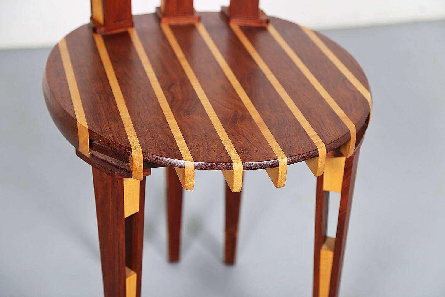 Rare Wooden Tomahawk Chair Masterpiece from the 90s
