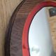 A pair of vintage stained glass style mirrors.