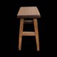 Rustic solid wood stool – brutalist spirit