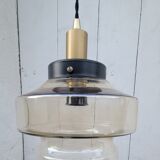 Amber glass pendant lamp