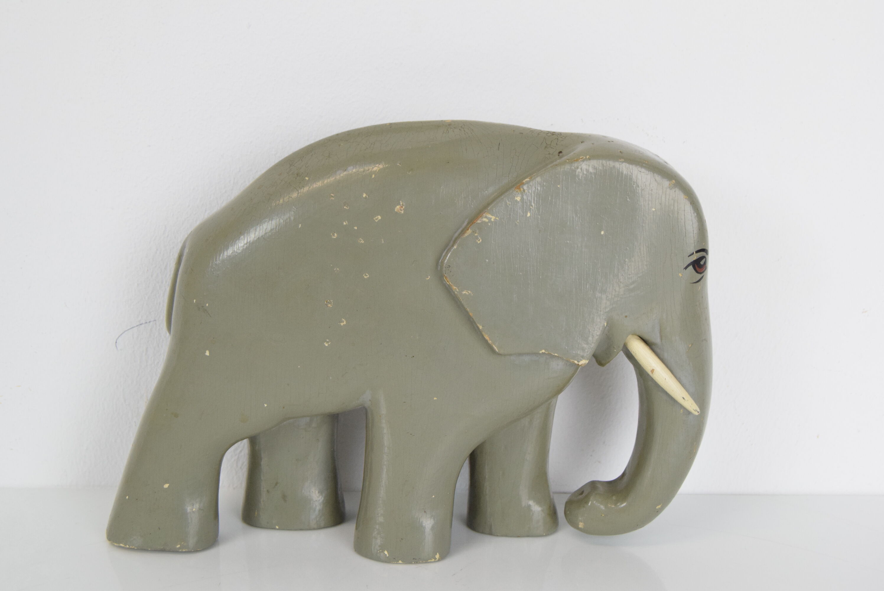 Art deco sculpture wood elephant,circa 1930's