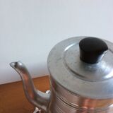 Ancienne cafetière complète en aluminium le trèfle manche bakélite