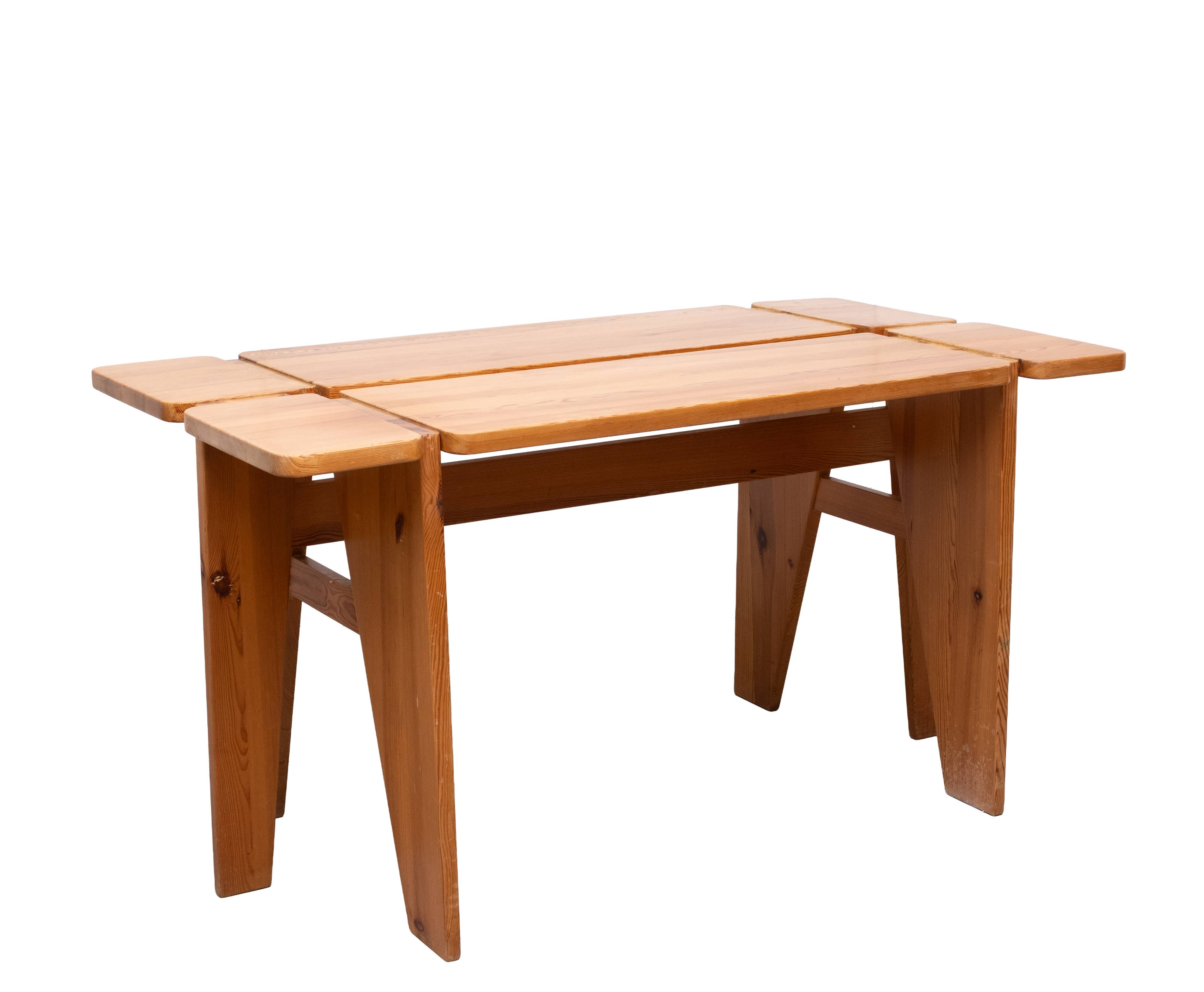 Unique Rauni Peippo Apila Pine  table Finland 1960