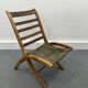 Leather vintage armchair, 1970s