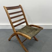 Chaise vintage en cuir, années 1970