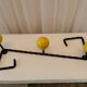 Twisted metal coat hook