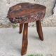 Tabouret brutaliste Art populaire français 1950