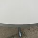 Round kitchen dining table 100cm chrome legs