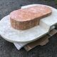 Vintage asymmetrical design coffee table made of Mactan travertine stones by Magnussen.