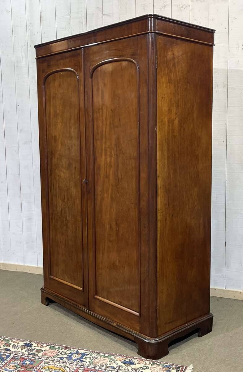 Armoire dressing Victorienne 19ème en acajou.