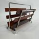 Porte-revue en bois de rose chrome