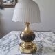 Lampe doré opaline vintage