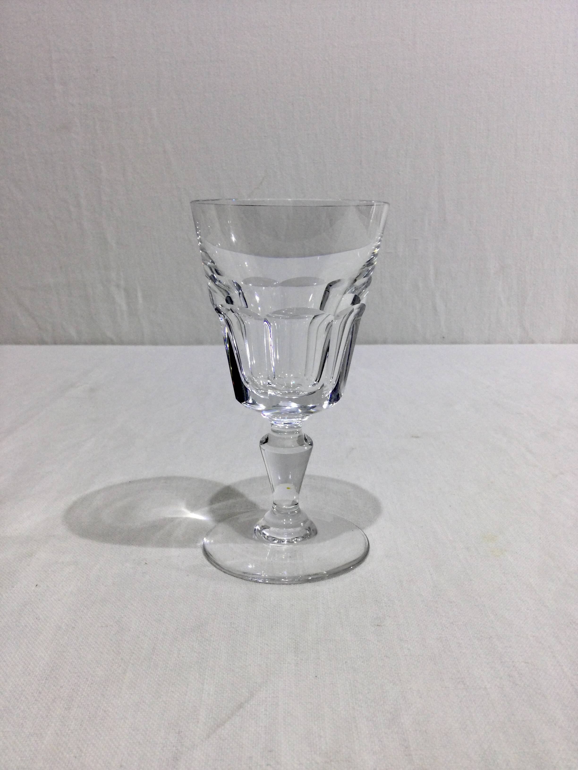 Baccarat – 9 Missouri Model White Wine Glasses