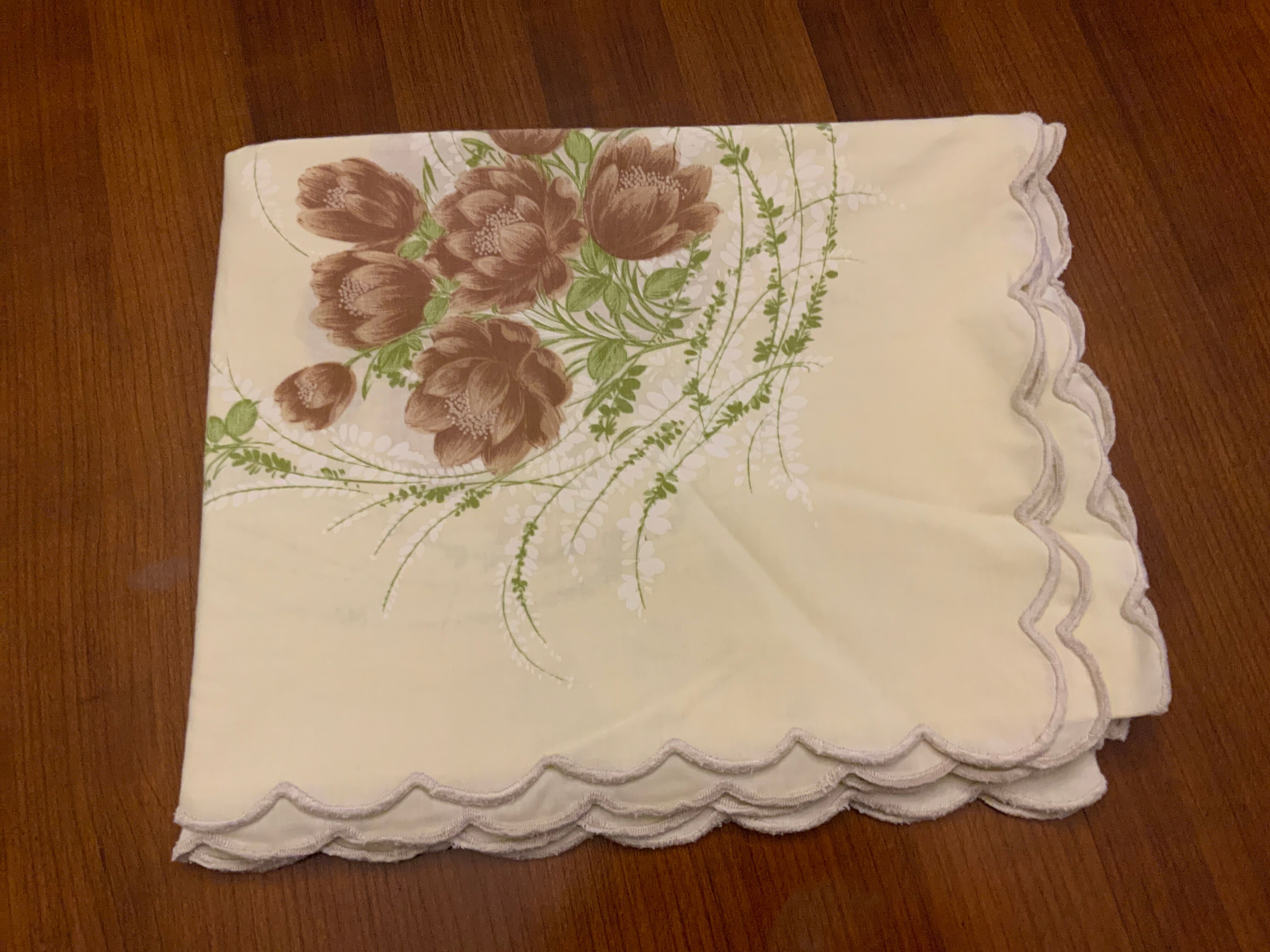 Vintage rectangular tablecloth