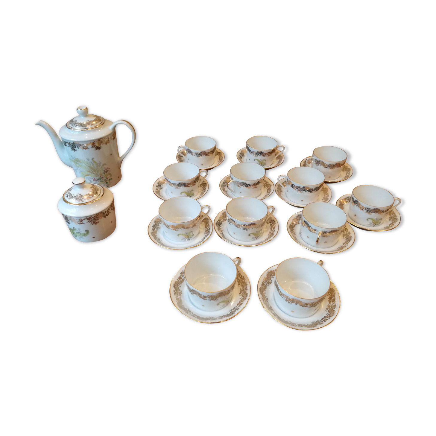 Limoges porcelain tea and coffee service