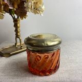 Boîte en verre moulé et laiton