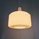 Large white opaline pendant light, design by Ivan Jakes, 1960s.