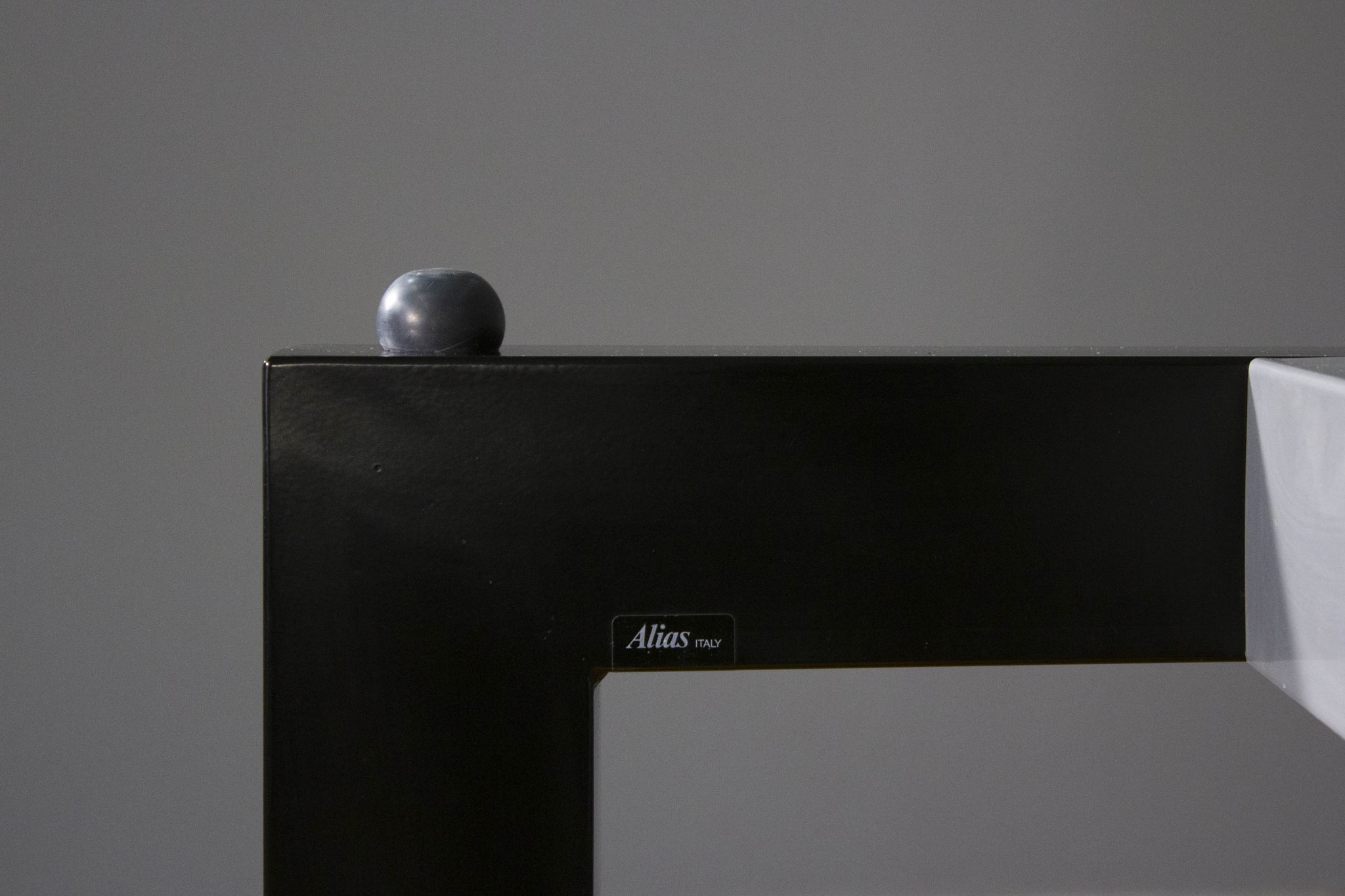 Table with rectangular top in tempered glass 1970 - Alias Italy