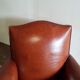 Leather club chair, 1940s